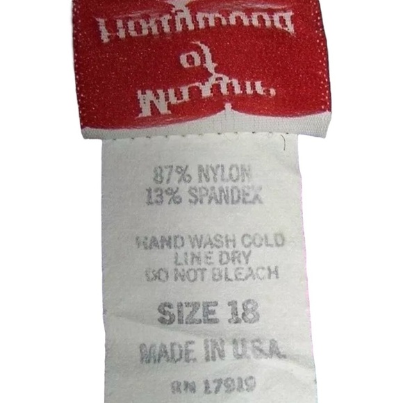 Maxine Of Hollywood Swimsuit Vintage 90s Floral One Piece Tankini Beach Swim 18 - Picture 11 of 12